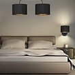 Hanglamp dubbel zwart goud - Alice Hanglamp dubbel zwart goud - Alice