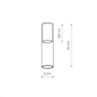 Cameleon Cylinder M White Cameleon Cylinder M White