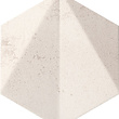 Free Space hex white STR 110x125 decortegel Free Space hex white STR 110x125 decortegel