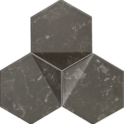 Scoria Black Mosaic MATT/POL 192 x 165 decortegel