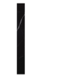Tegelstrook marmerlook zwart Black Pulpis  90 x 10 cm
