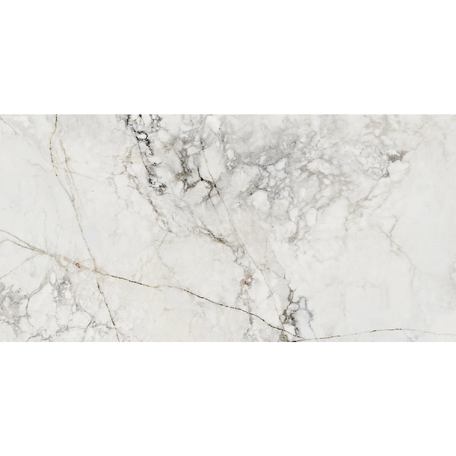 Vloer- en wandtegel wit marmerlook Balance stone mat 120 x 60 cm