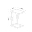 Bijzettafel Montrose wit