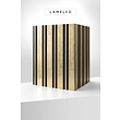 Lamelio Houtlook wandpaneel - Milo goud 270 x 12,2 cm