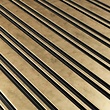 Houtlook wandpaneel - Milo goud 270 x 12,2 cm