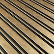 Lamelio Houtlook wandpaneel - Milo goud 270 x 12,2 cm