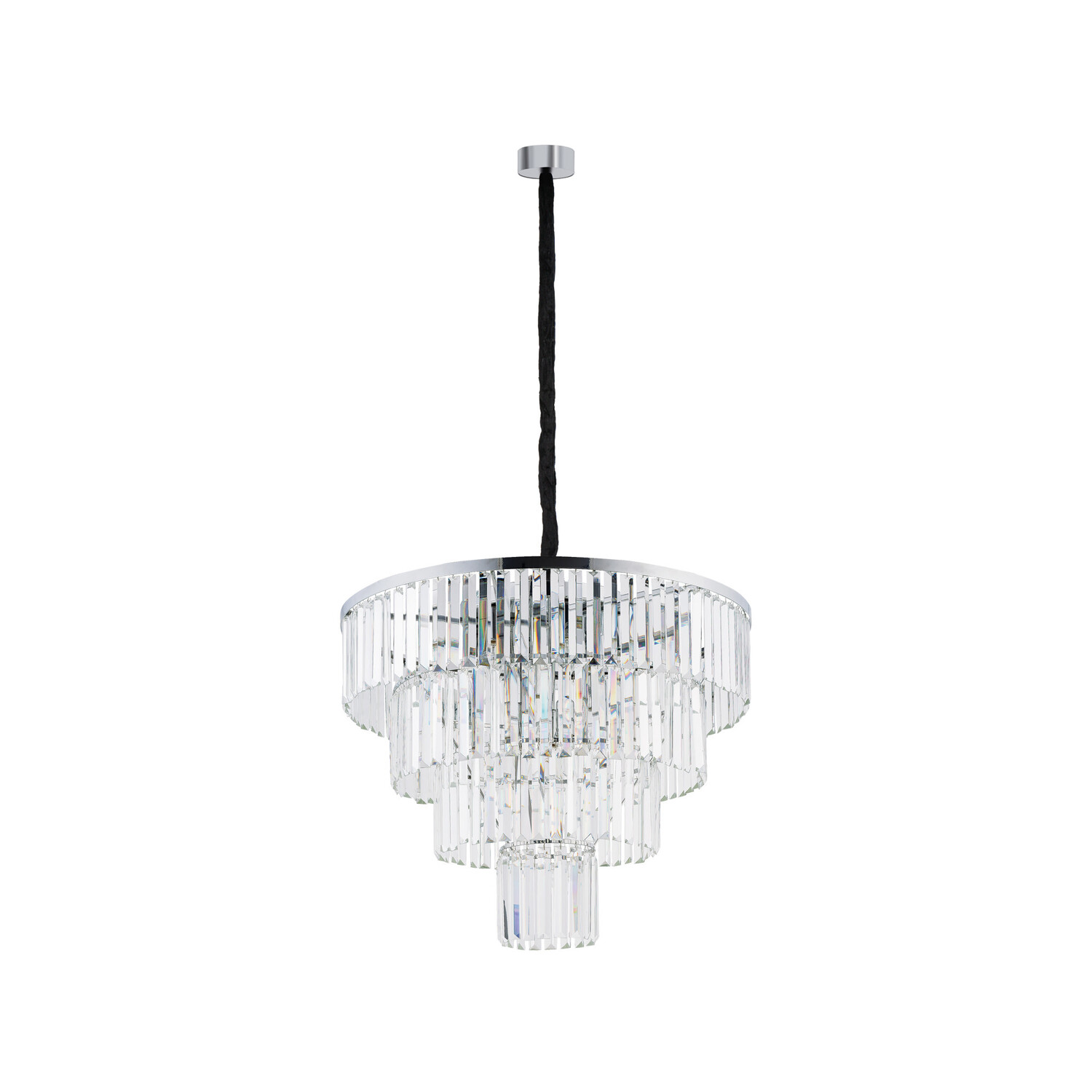 Kroonluchter Cristal L zilver