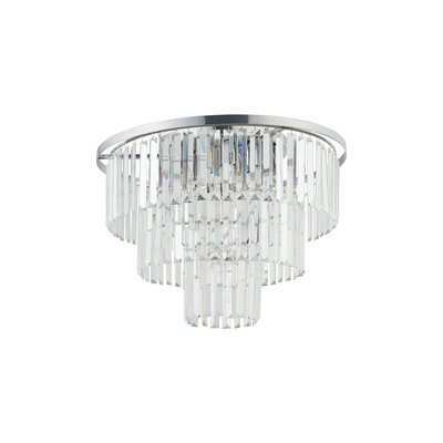 Plafondlamp Cristal M Zilver