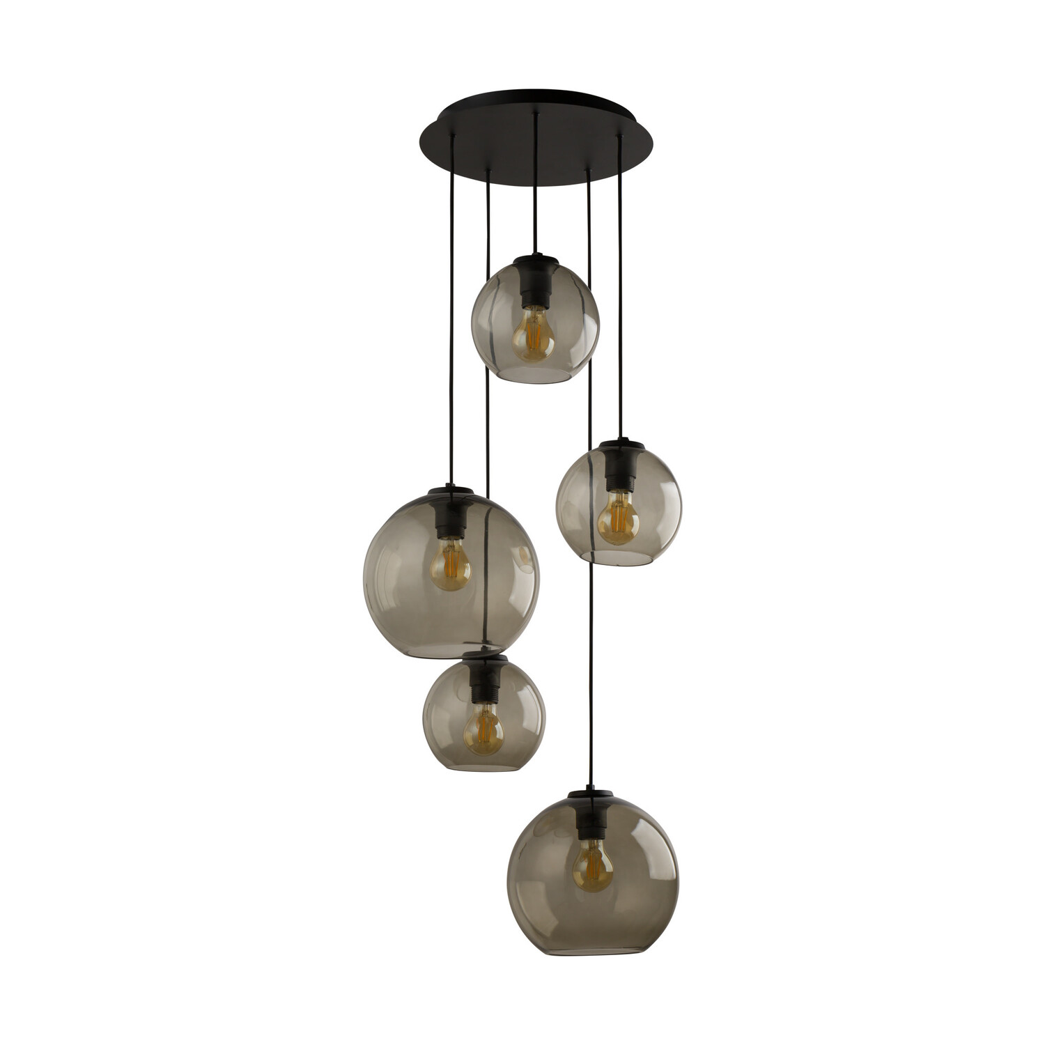 Hanglamp bubble rookglas - Vetro V