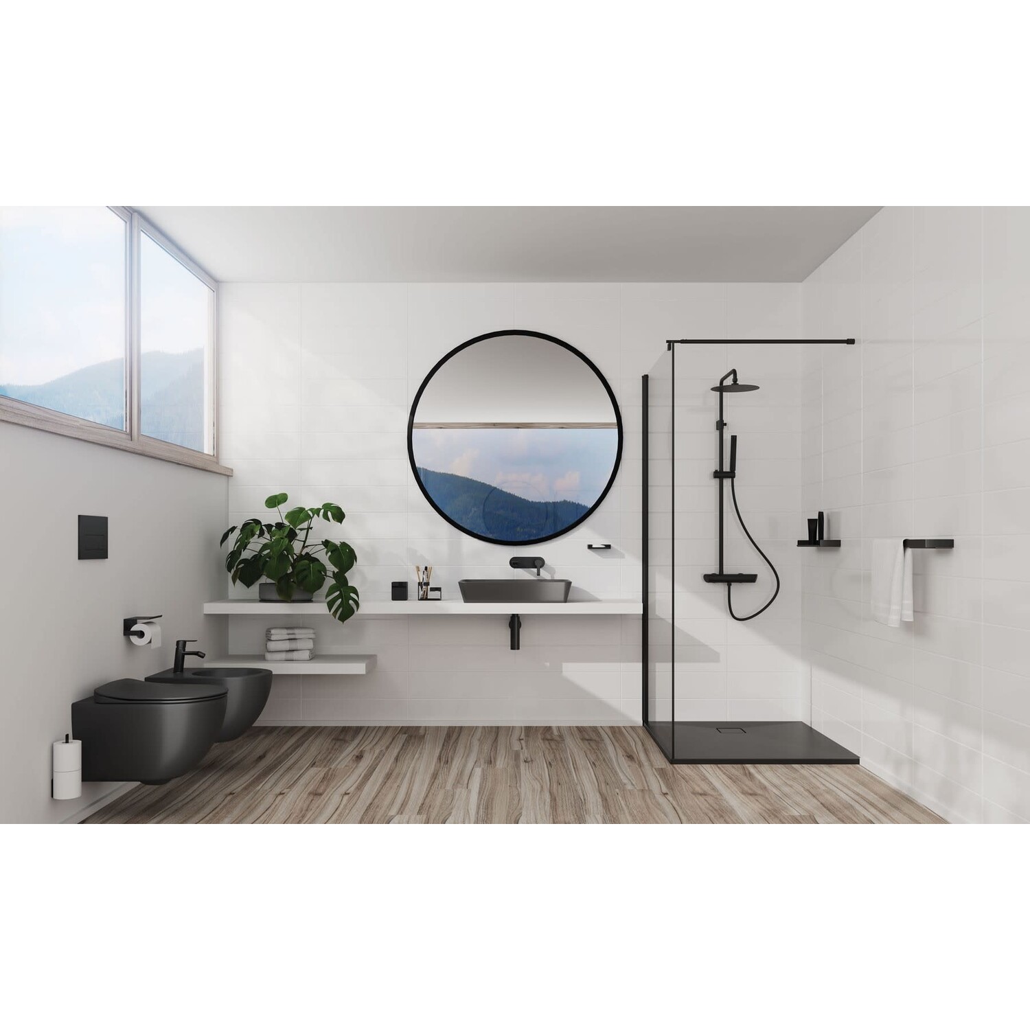 Toiletrolhouder Mokko nero