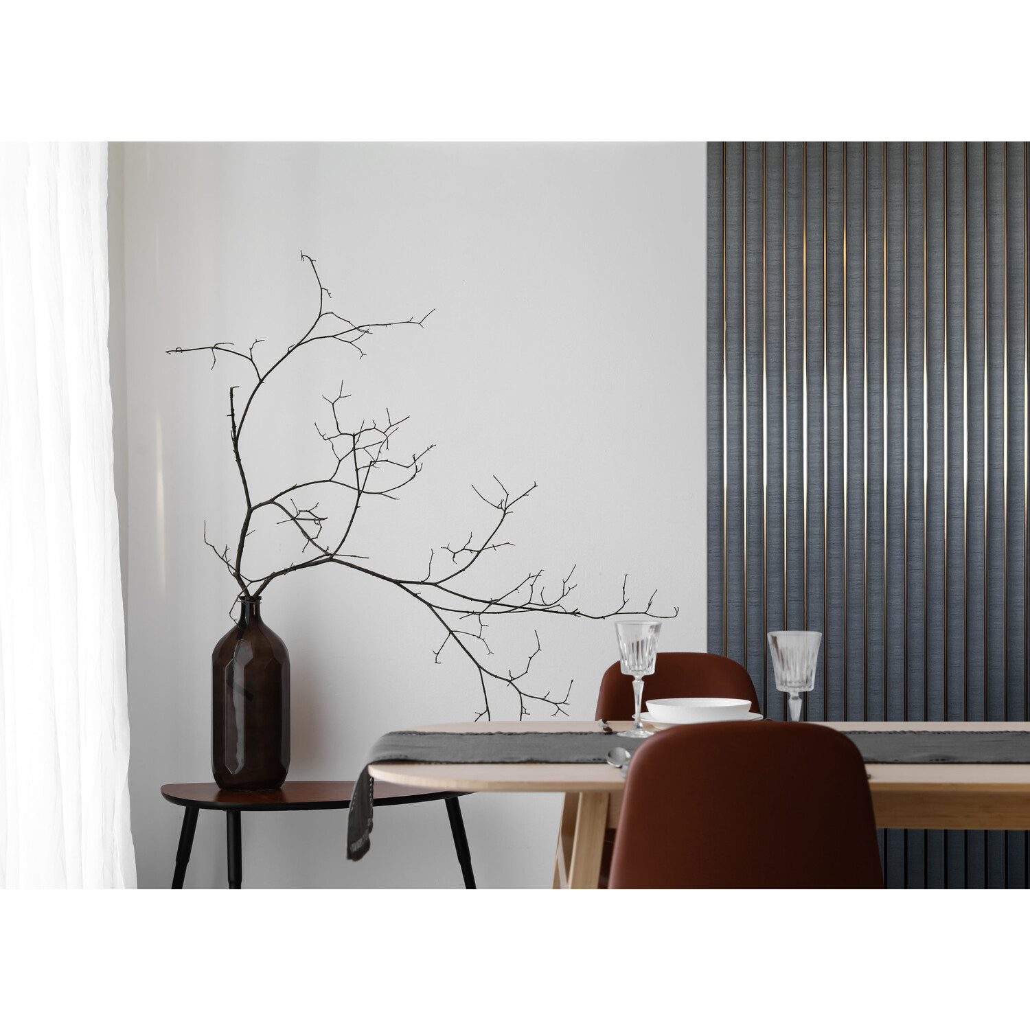 Lamelio 3D wandpaneel - Amber Antraciet 270 cm