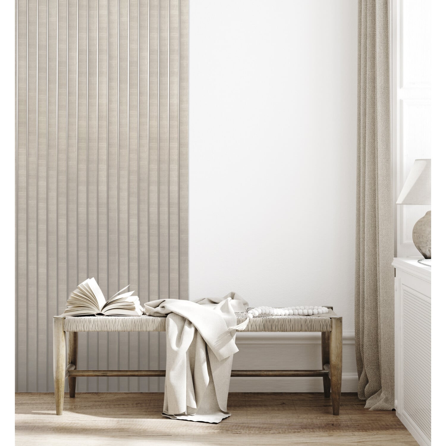 Lamelio 3D wandpaneel - Amber Beige 270 cm