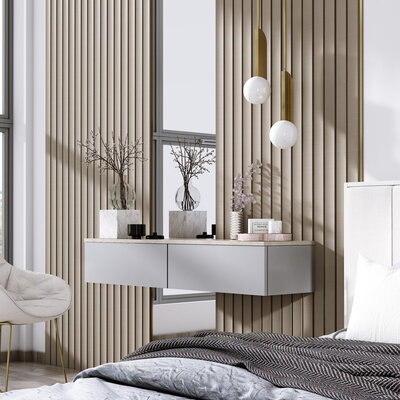 3D wandpaneel - Amber Beige 270 cm
