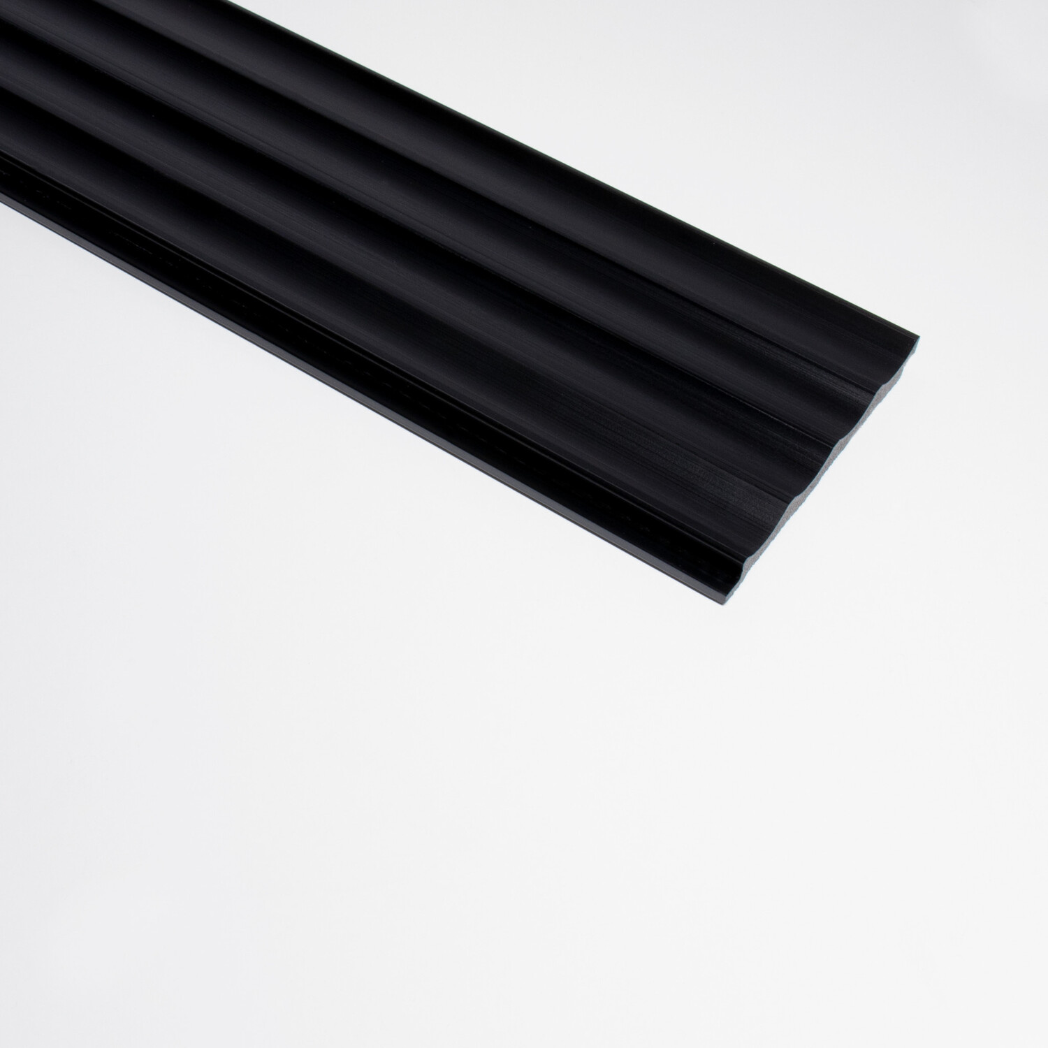 Lamelio 3D wandpaneel - Onda Zwart 270 cm