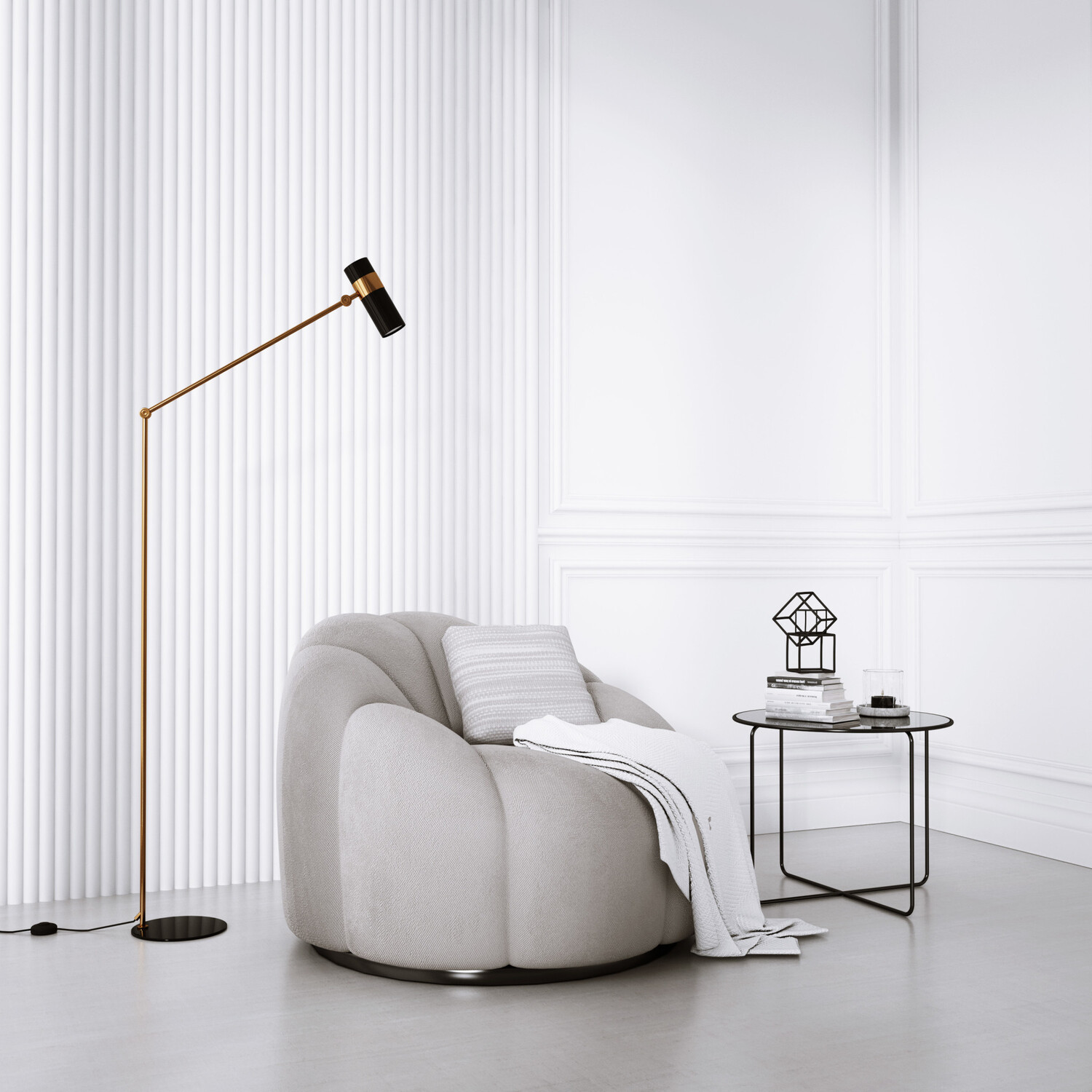 Lamelio 3D wandpaneel - Infinity Luna 270 cm