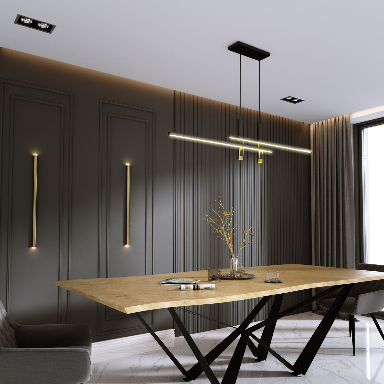 Lamelio 3D wandpaneel - Infinity Versal 270 cm