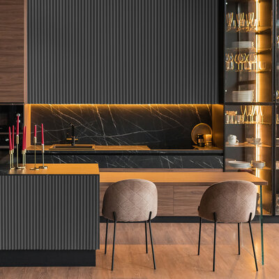 3D wandpaneel - Infinity Onda 270 cm