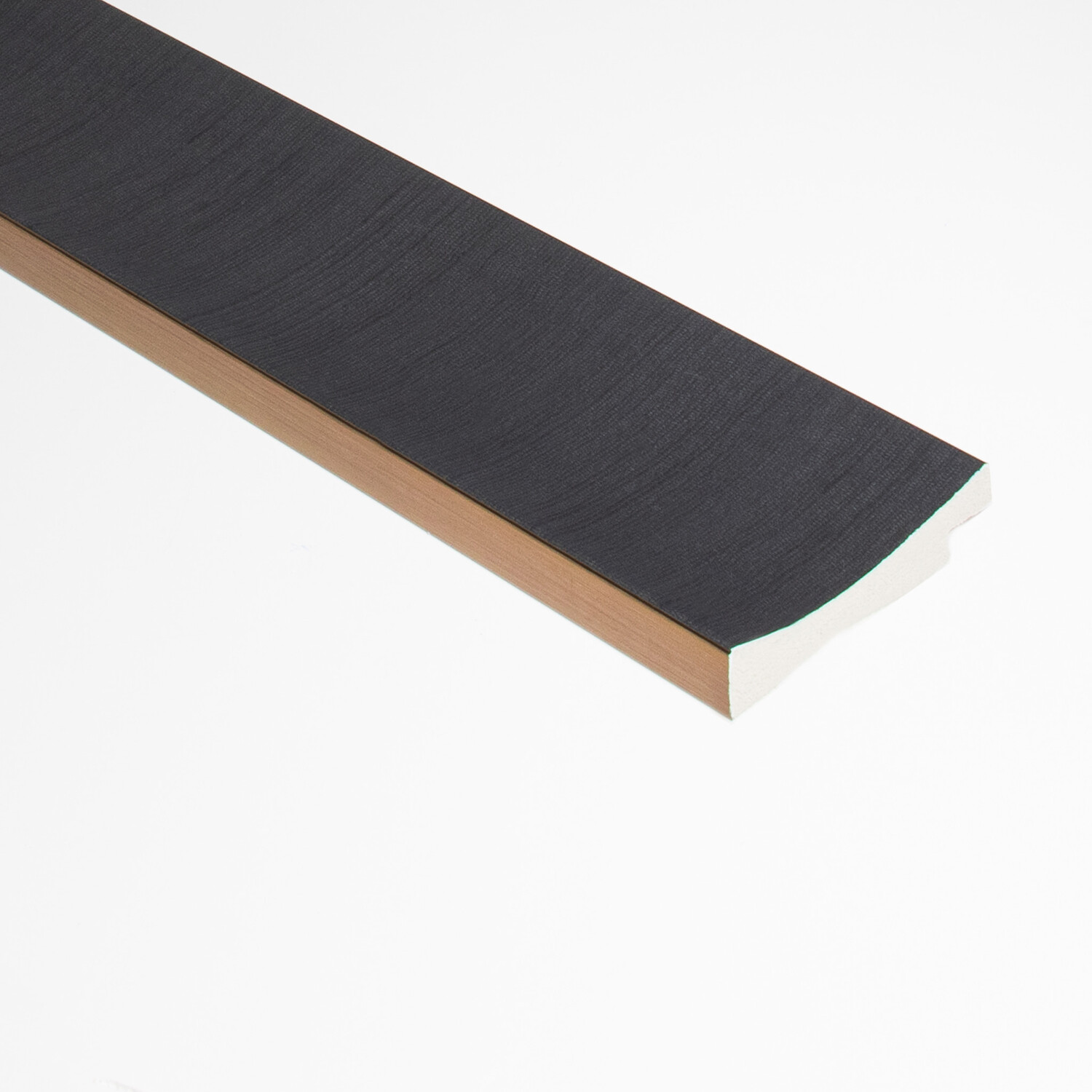 Lamelio 3D wandpaneel Afwerkstrip - Amber Antraciet rechts Lamelio Lamelio 3D wandpaneel Afwerkstrip - Amber Antraciet rechts