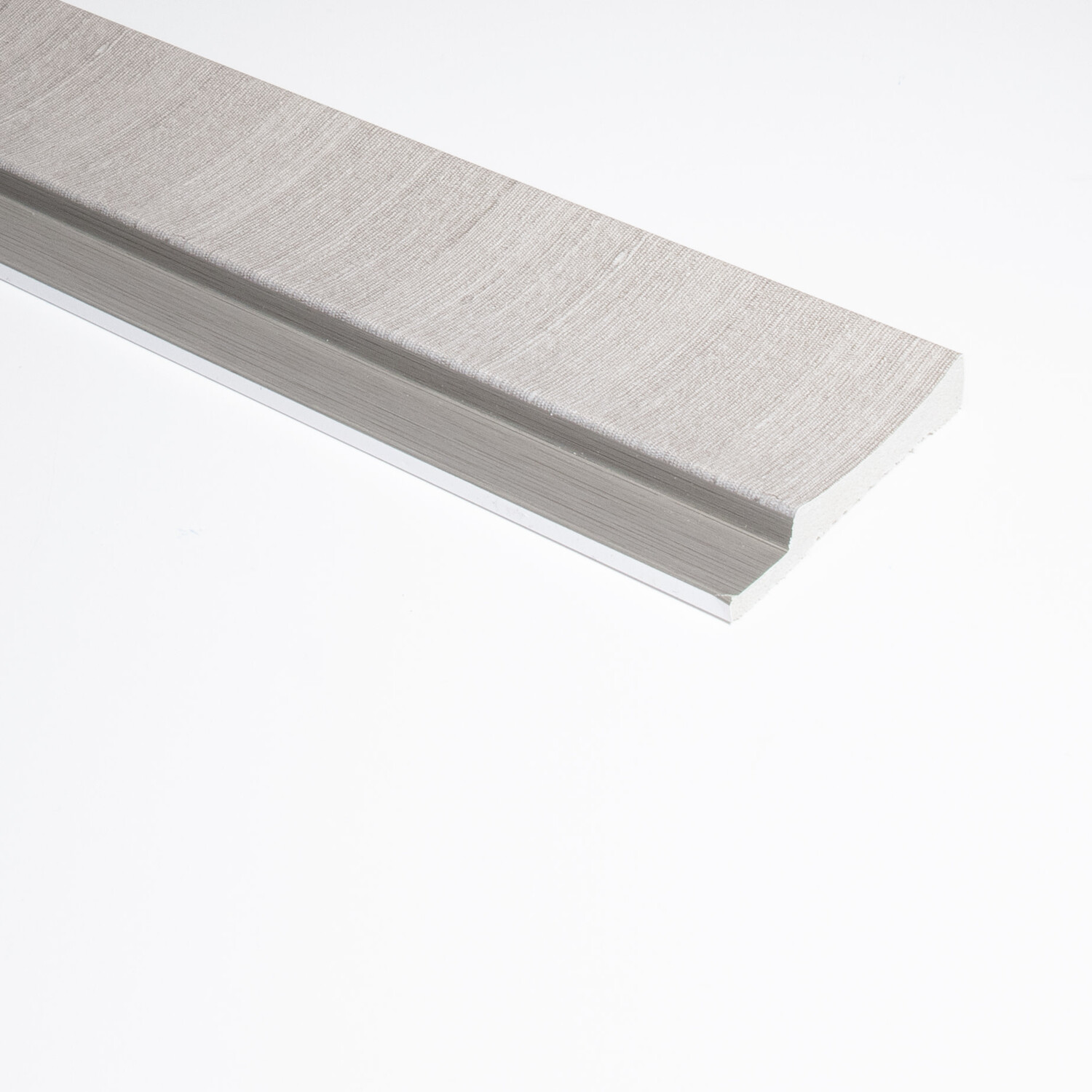 Lamelio Lamelio 3D wandpaneel Afwerkstrip - Amber Grijs links