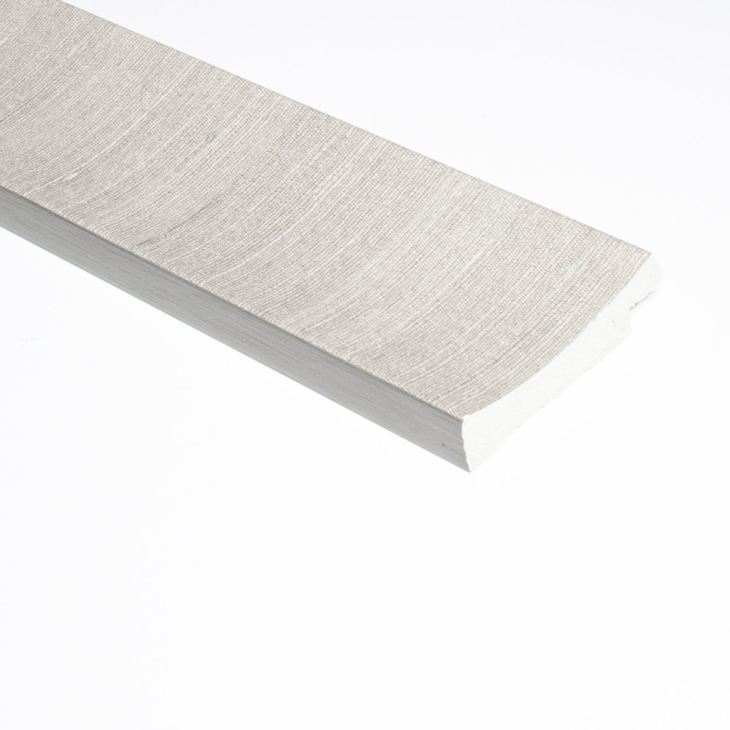 Lamelio Lamelio 3D wandpaneel Afwerkstrip - Amber Grijs rechts