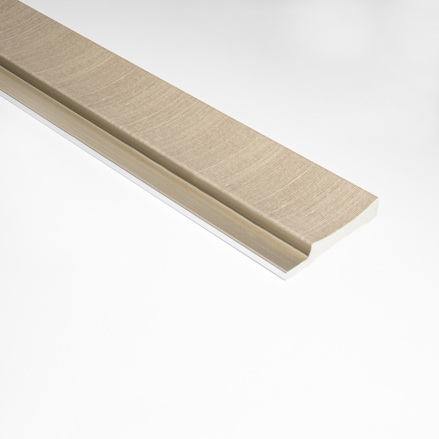 Lamelio Lamelio 3D wandpaneel Afwerkstrip - Amber Beige links