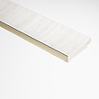 Lamelio Lamelio 3D wandpaneel Afwerkstrip - Amber Wit rechts