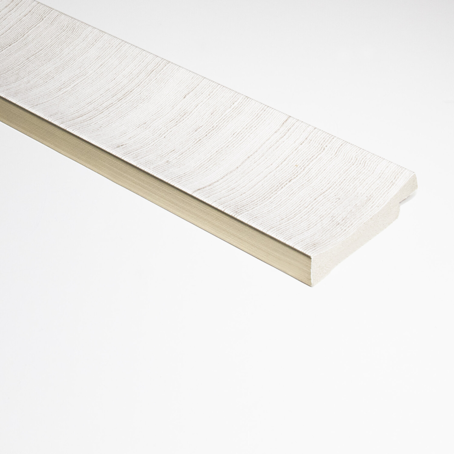 Lamelio Lamelio 3D wandpaneel Afwerkstrip - Amber Wit rechts