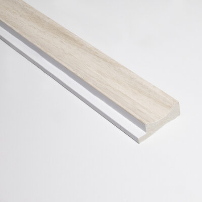 Lamelio 3D wandpaneel Afwerkstrip - Onda Licht Eiken links