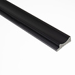 Lamelio Lamelio 3D wandpaneel Afwerkstrip - Onda Zwart links