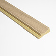 Lamelio Lamelio 3D wandpaneel Afwerkstrip - Onda Eiken links