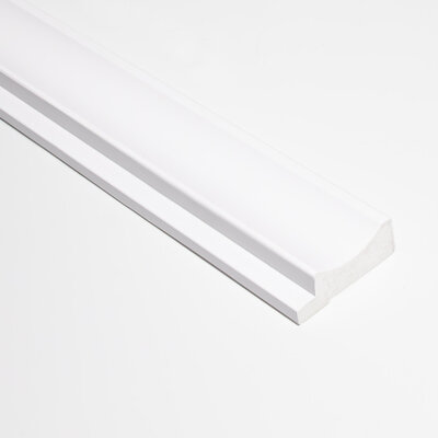 Lamelio 3D wandpaneel Afwerkstrip - Infinity Onda links