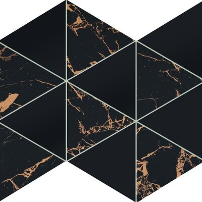 Mozaïek Gold Moon dark 33x26 Tegel