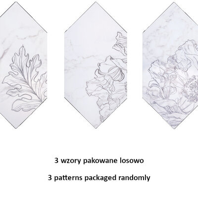 Decor mozaïek Rochelle fleur 22,5x15