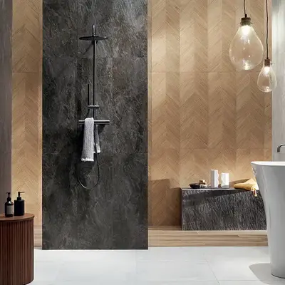 Wandtegel Sedona Brown STR 33x90