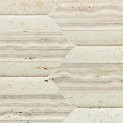 Wanddecortegel Tissue Ivoor MAT 75x30 cm