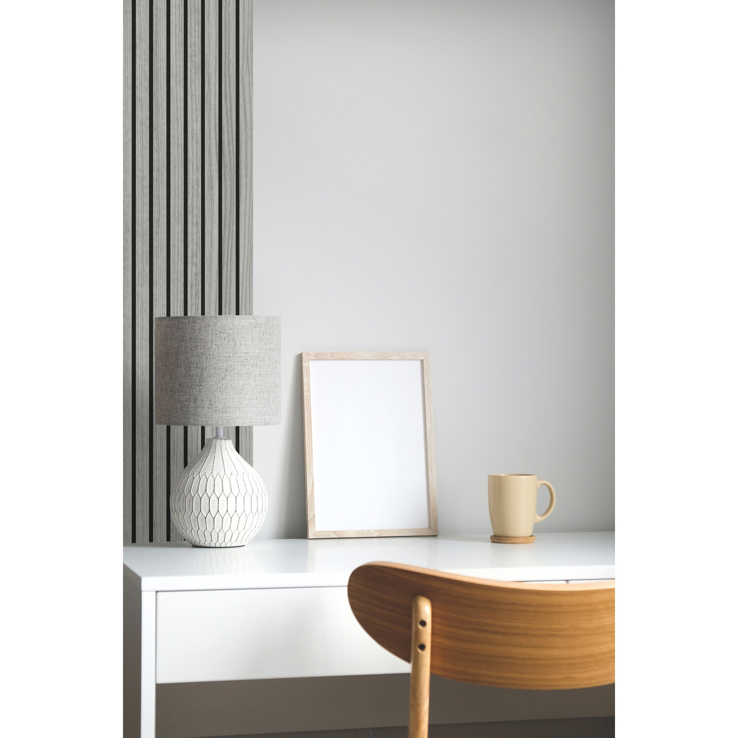 Lamelio Akoestisch Paneel Grijs 270x30 cm