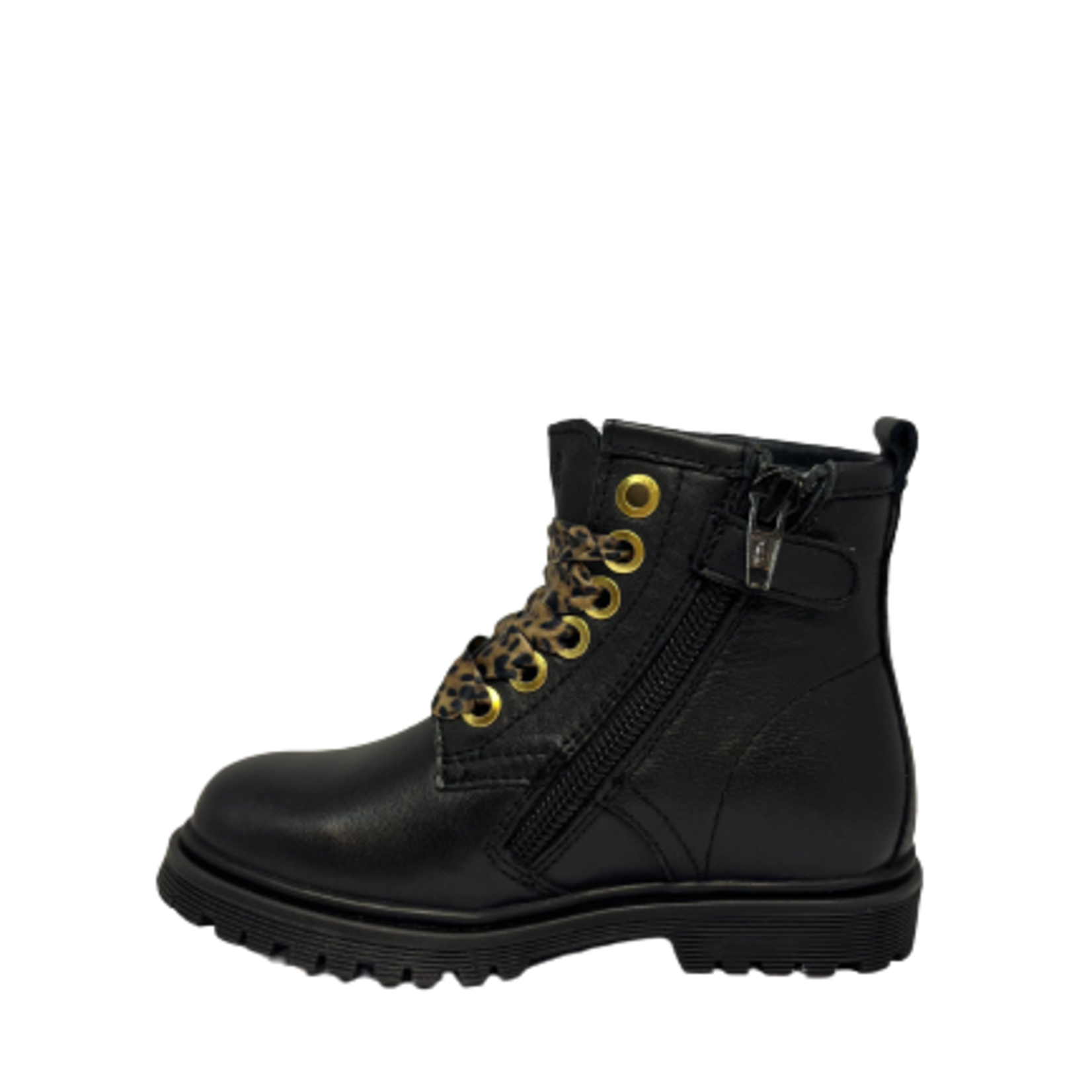 Jopper Hoge schoen zwart leo