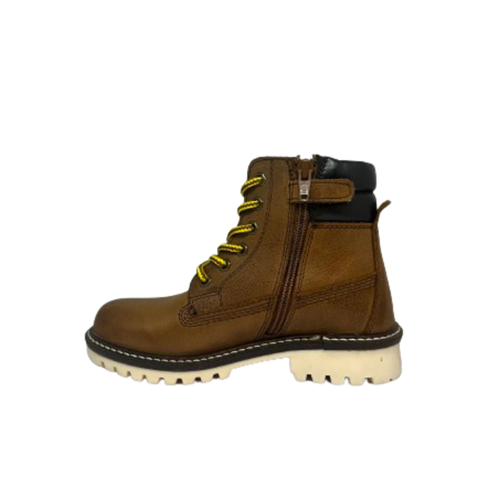 Hoge schoen Cognac/geel