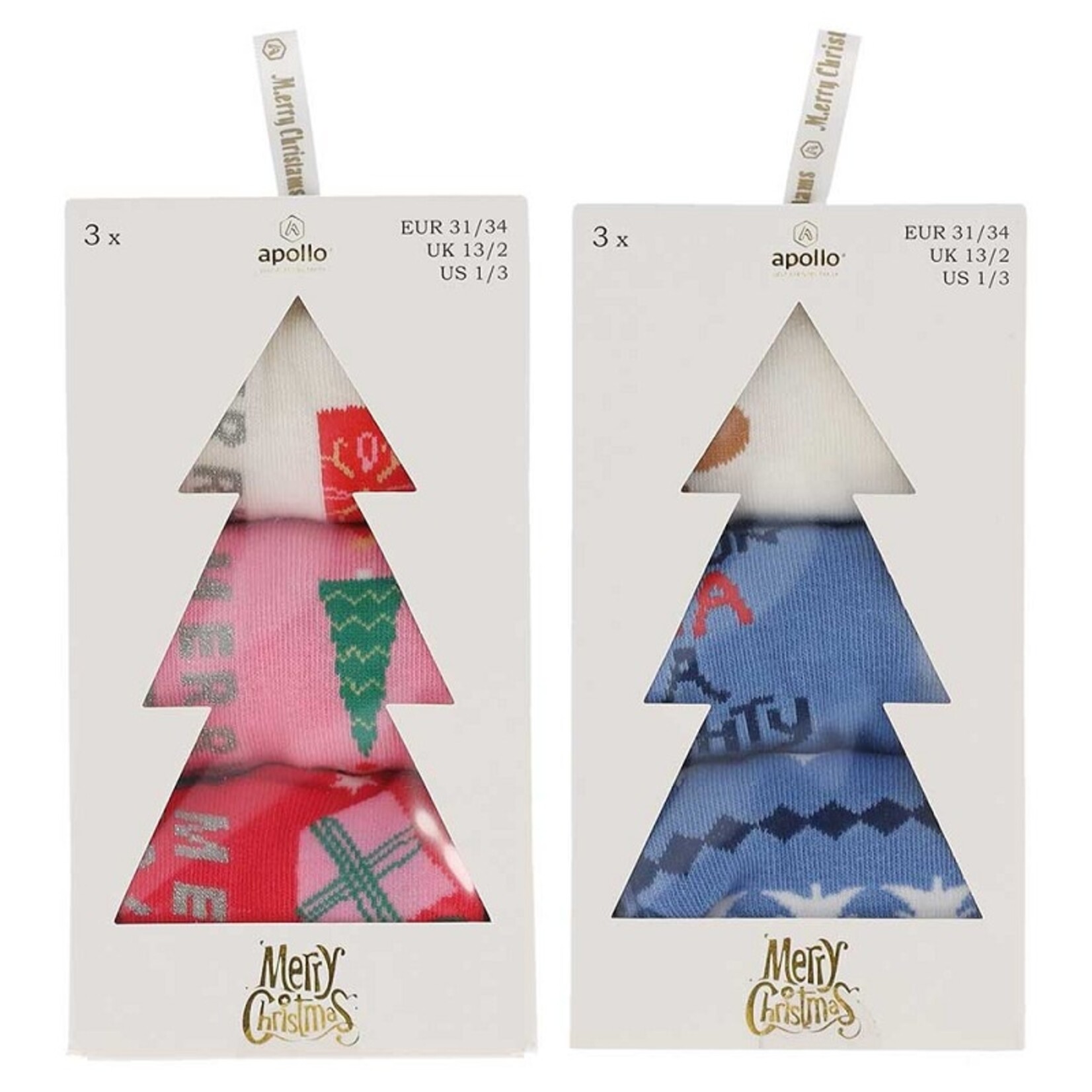 Apollo Kids X-mas Socks box M