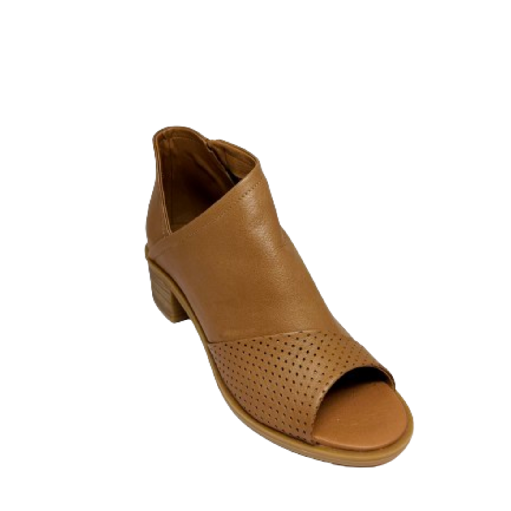 Andrea Conti Sandalette dicht cognac