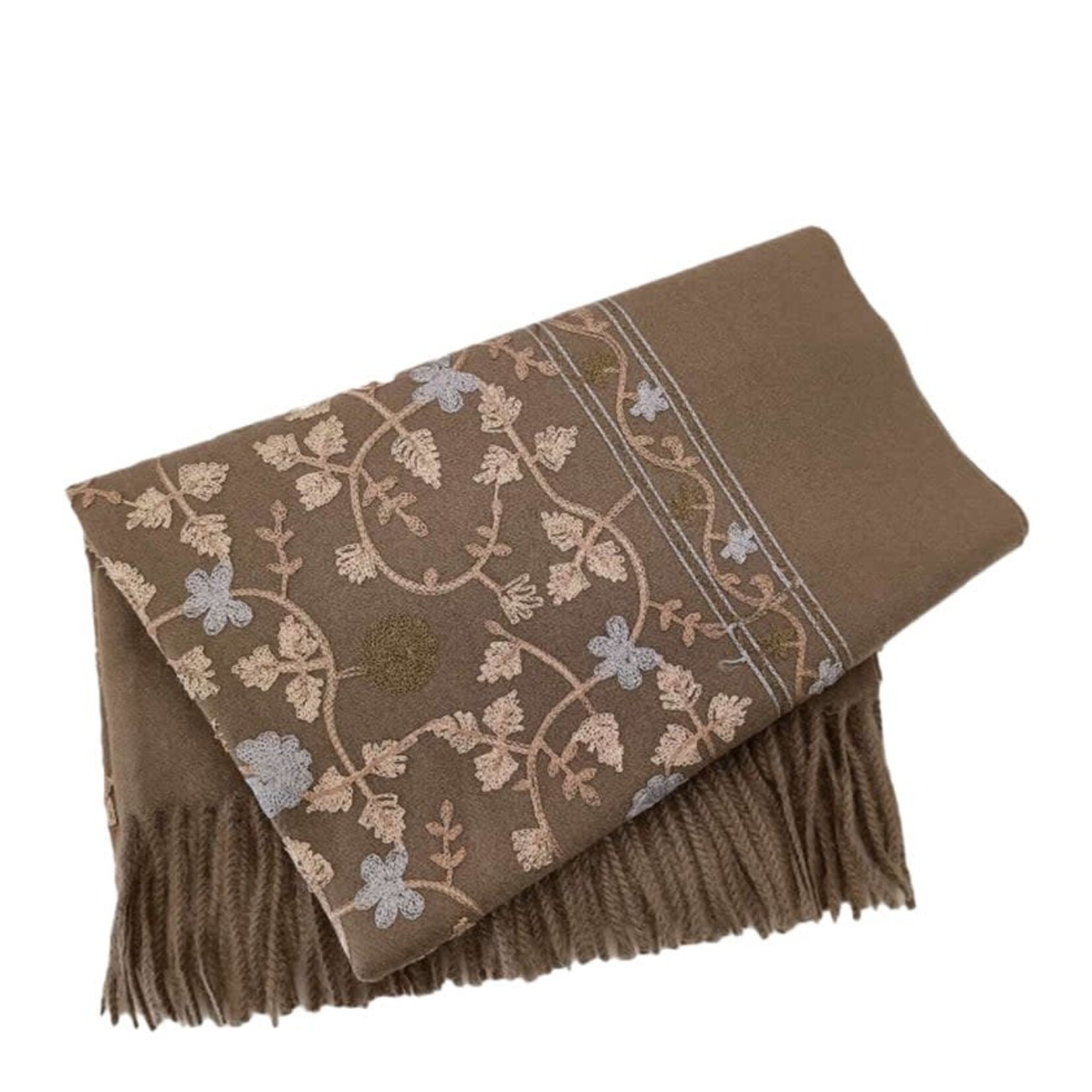 Giuliano sjaal beige bloem