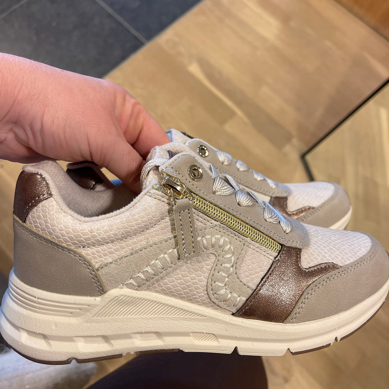 SJ SJ Sneaker beige/brons
