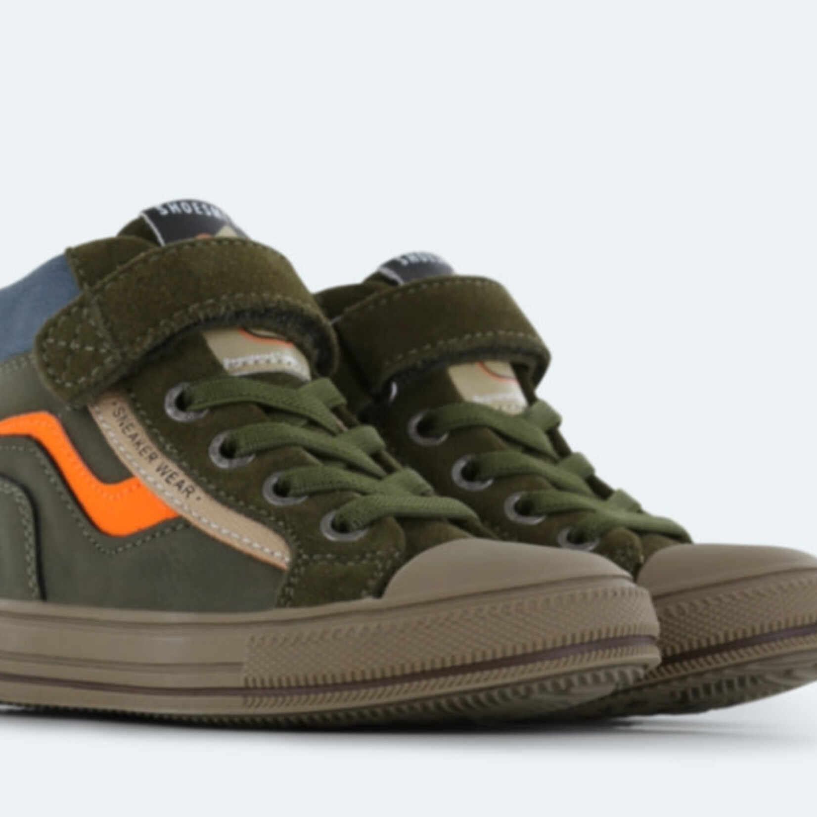 Shoesme Shoesme hoge sneaker kaki