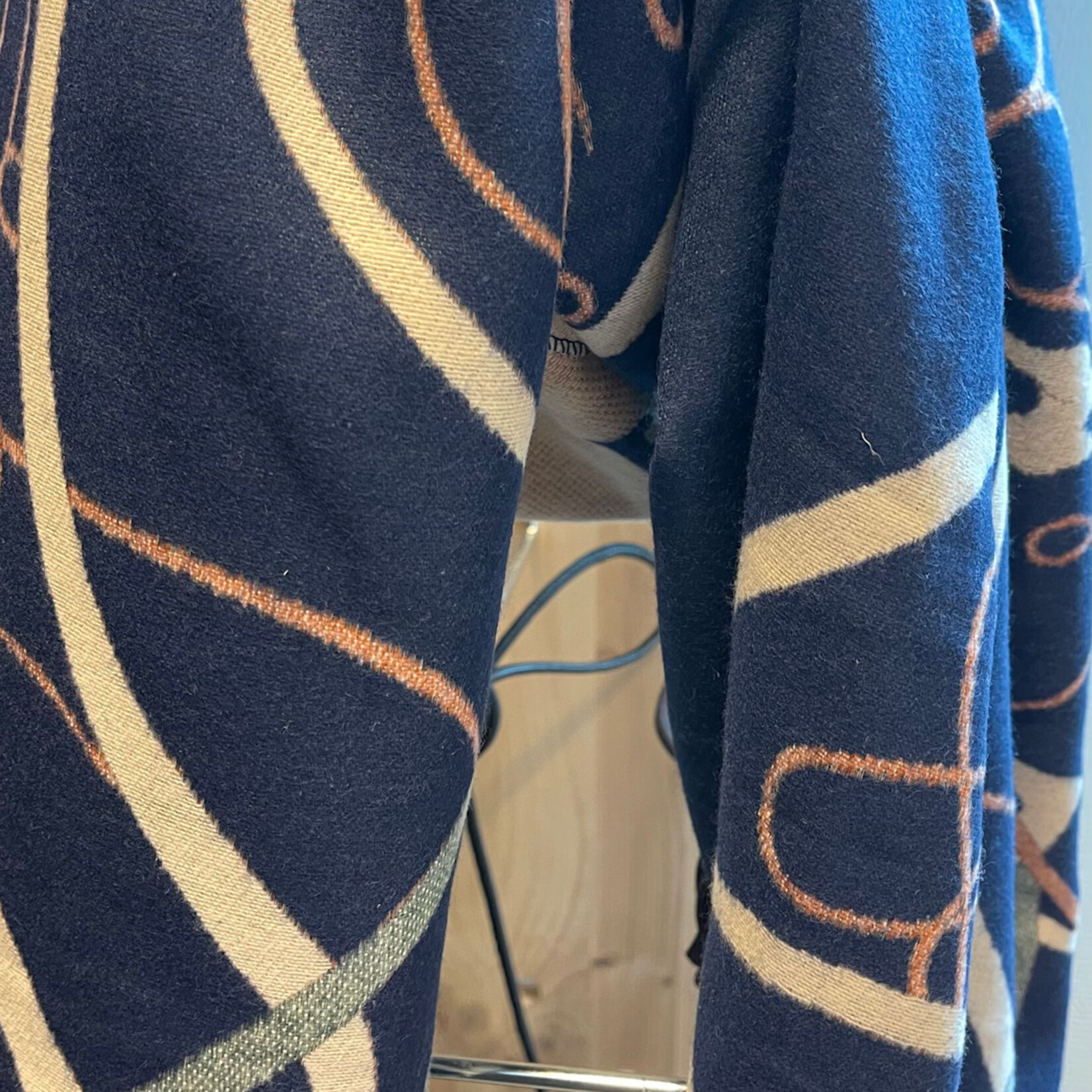 TiF Sjaal cirkel blauw