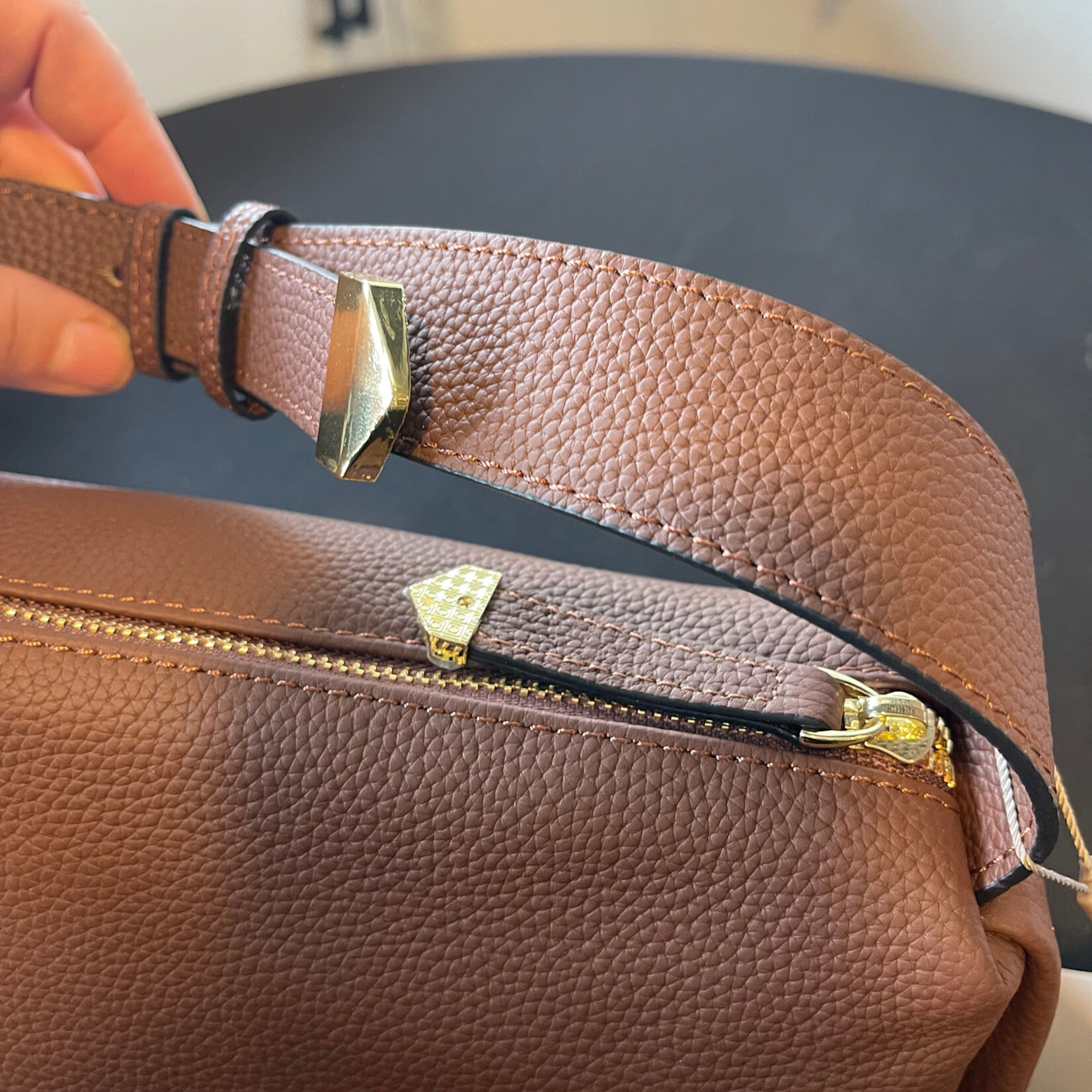 TiF Handtas leder bruin design