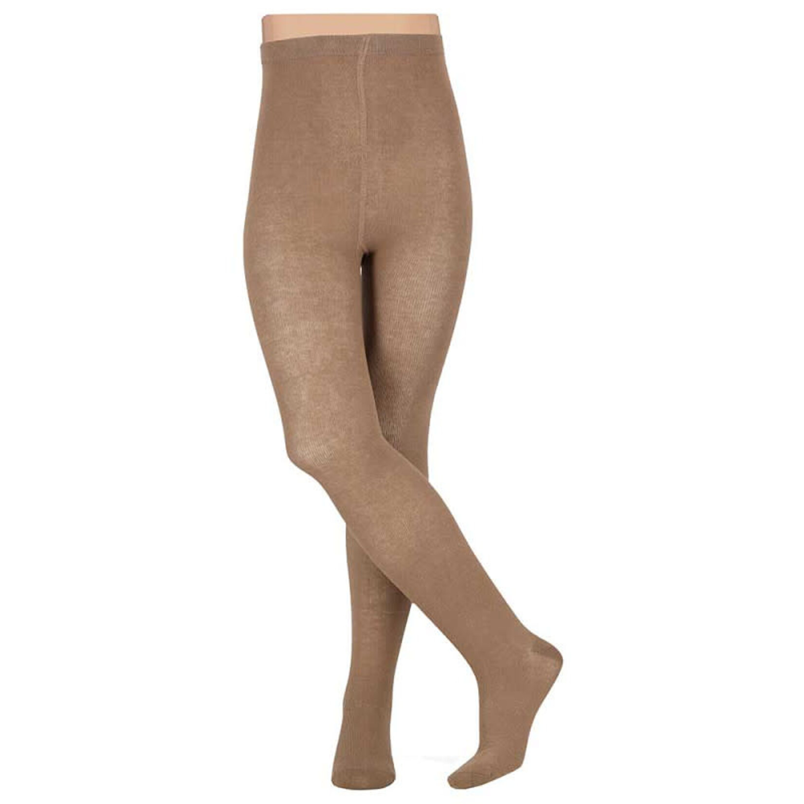 GIRLS TIGHTS COTTON taupe