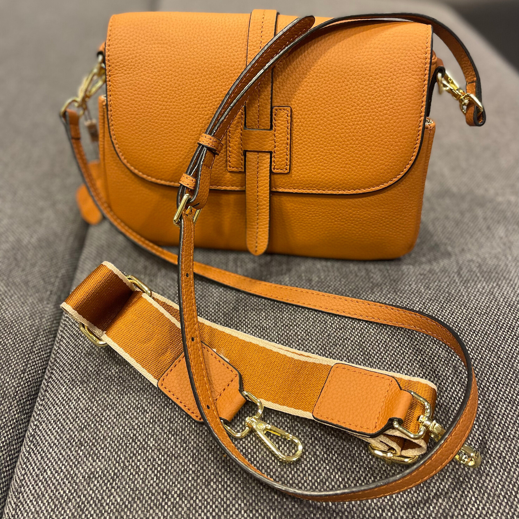 TiF Handtas leder bruin H