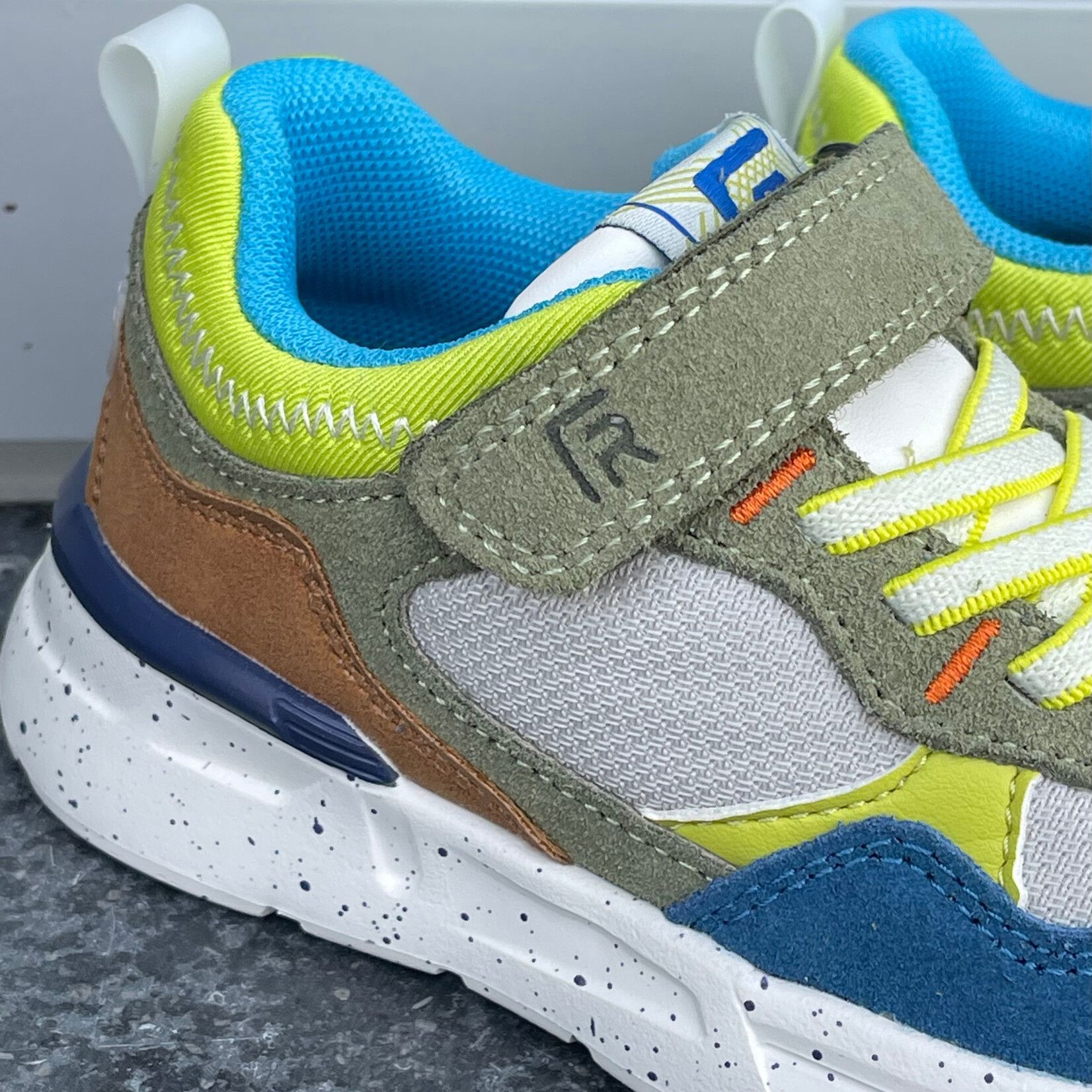 Fr.Romagnoli Sneaker blauw fluo geel