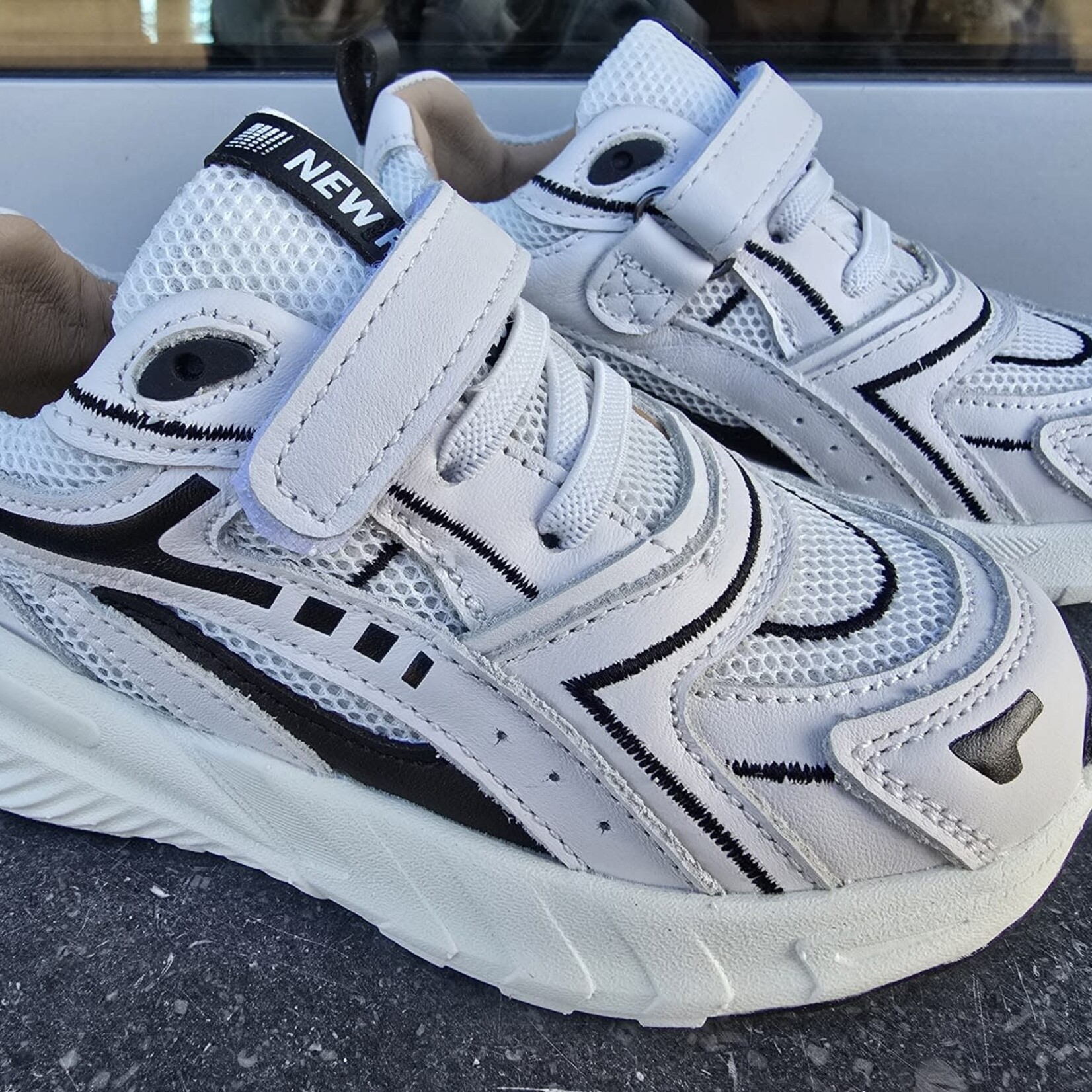 Shoesme Shoesme sneaker wit/zwart