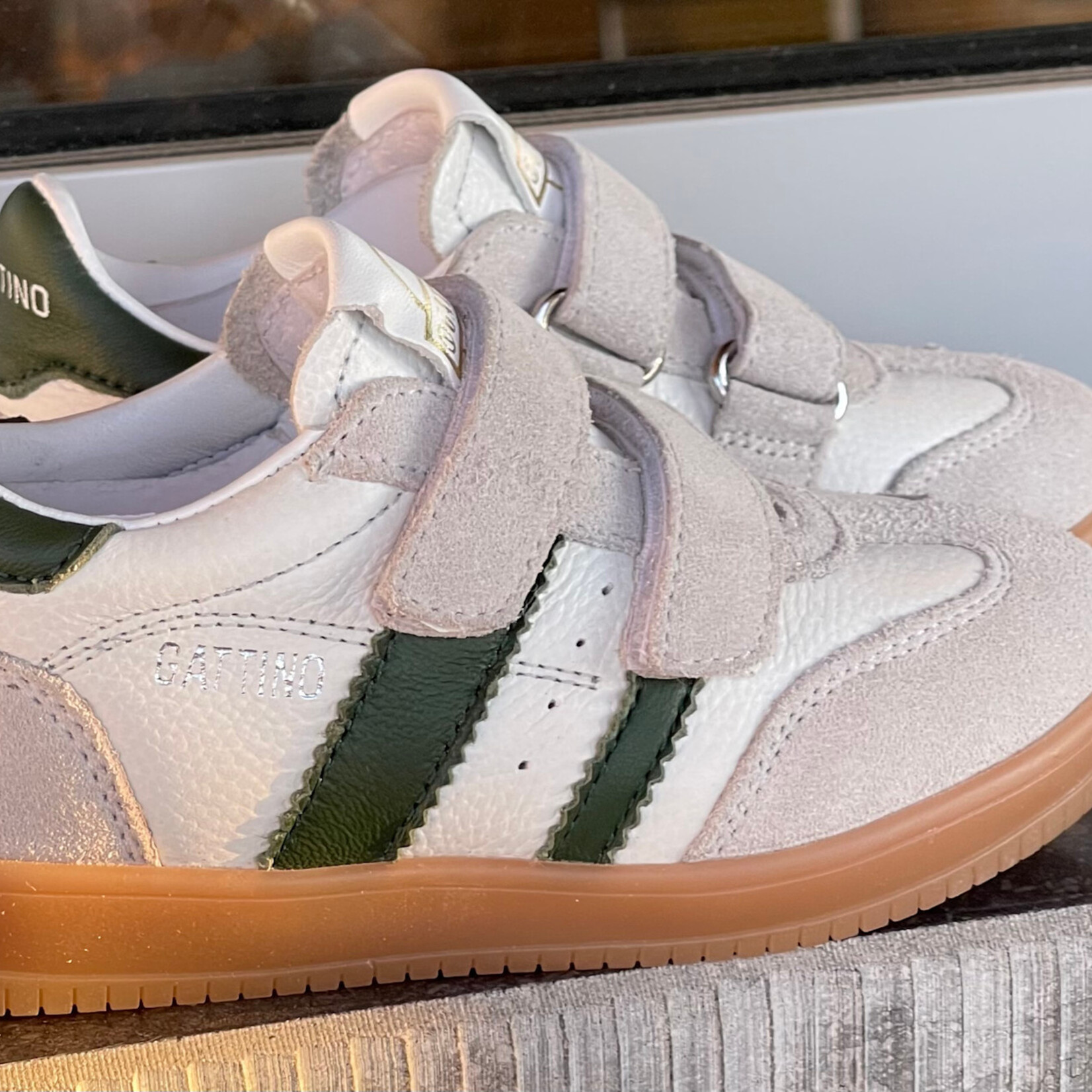 Gattino Gattino sneaker beige/groen